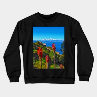 Sun Island. Lake Titicaca. Bolivia Crewneck Sweatshirt